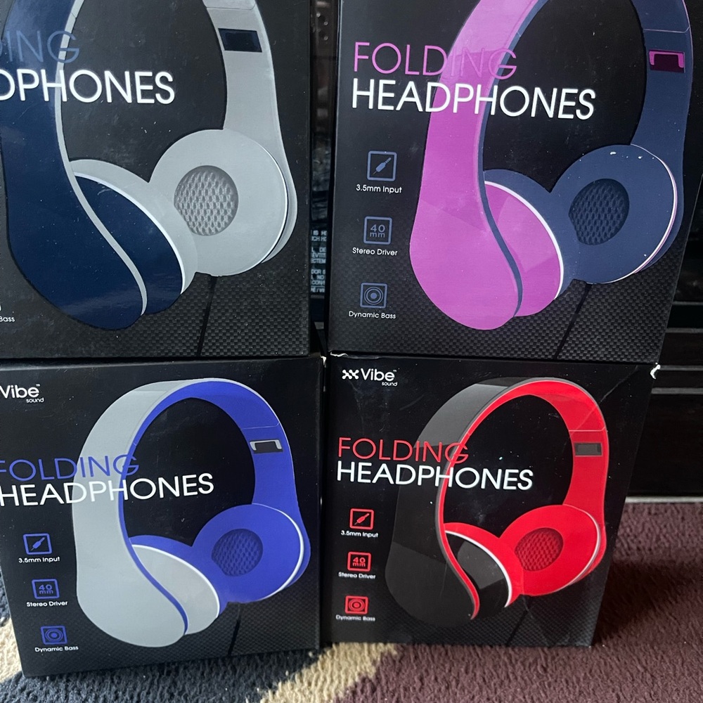 Vibe Folding Headphones - Assorted Colors